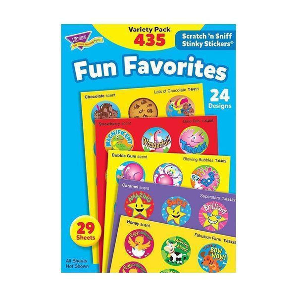 (2 PK) STINKY STCKERS FUN FAVORITES-Learning Materials-JadeMoghul Inc.