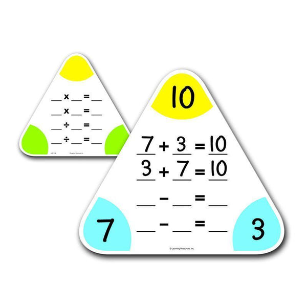 (2 PK) WRITE & WIPE FACT FAMILY-Learning Materials-JadeMoghul Inc.