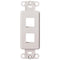 2-Port QuickPort(R) Decora(R) Platform (White)-Cables, Connectors & Accessories-JadeMoghul Inc.