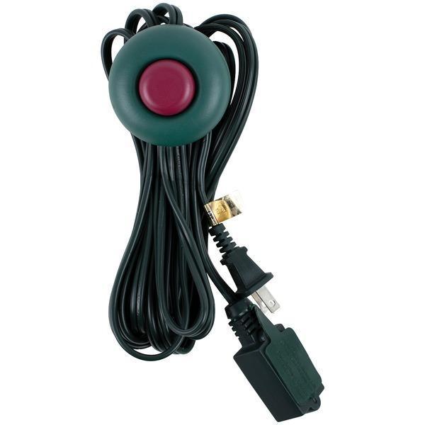 2-Prong 3-Outlet Indoor Extension Cord with Foot Switch, 9ft-Appliance Cords & Receptacles-JadeMoghul Inc.