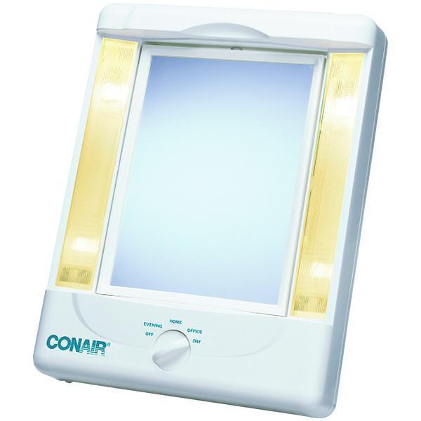 2-Sided Makeup Mirror with 4 Light Settings-Personal Care-JadeMoghul Inc.