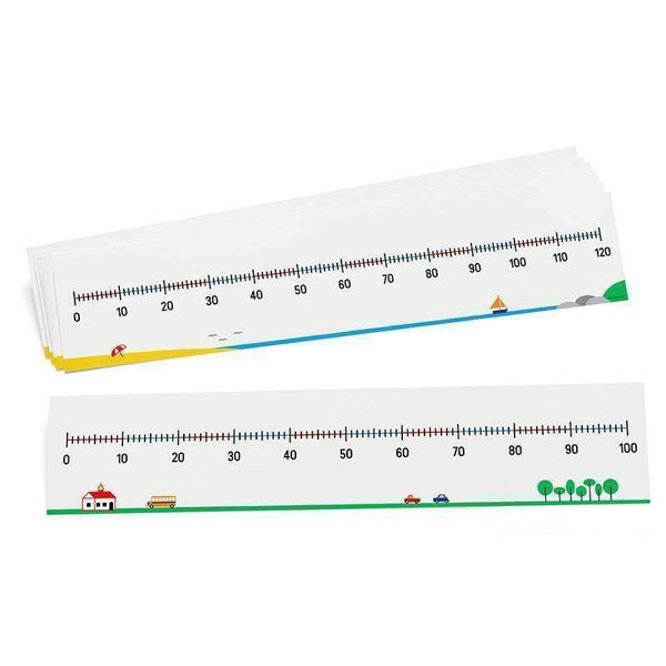 2 SIDED NUM LINES 0-100/0-120 10SET-Learning Materials-JadeMoghul Inc.