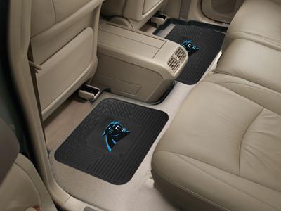 2 Utility Mats Rubber Car Floor Mats NFL Carolina Panthers 2-pc Utility Car Mat 14"x17" FANMATS