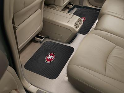 2 Utility Mats Rubber Car Floor Mats NFL San Francisco 49ers 2-pc Utility Car Mat 14"x17" FANMATS