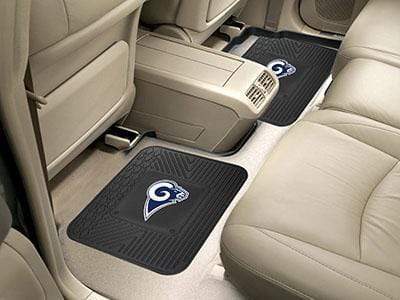 2 Utility Mats Rubber Mat NFL Los Angeles Rams 2-pc Utility Car Mat 14"x17" FANMATS