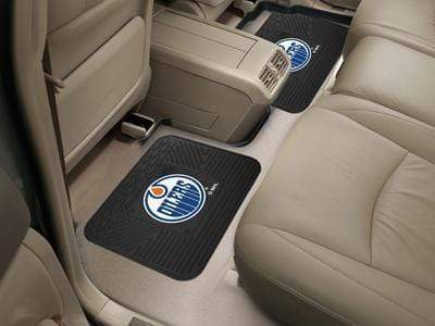 2 Utility Mats Rubber Mat NHL Edmonton Oilers 2-pc Utility Car Mat 14"x17" FANMATS