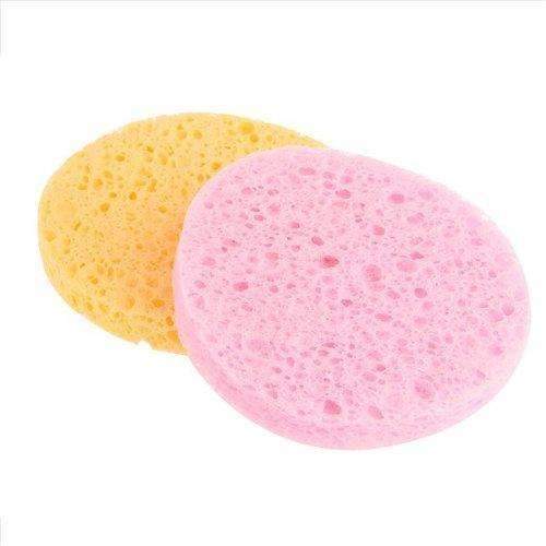 2 x Sponge puff round makeup removal cleansing face mask--JadeMoghul Inc.