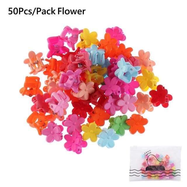 20/50/100PC Mixed Color Butterfly Hair Clips Grip Claw Barrettes Mini Clamps Jaw Hairpin Headdress Hair Styling Accessories Tool AExp