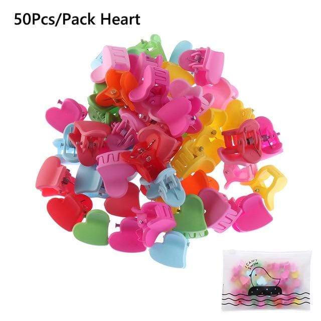 20/50/100PC Mixed Color Butterfly Hair Clips Grip Claw Barrettes Mini Clamps Jaw Hairpin Headdress Hair Styling Accessories Tool AExp