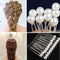 20 pieces/lot Charm Wedding Bridal Party Hair Pins Clip Barrettes White Faux Pearl Hairpins Hair Accessories--JadeMoghul Inc.