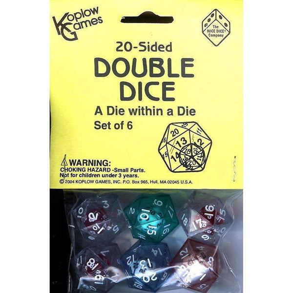 20 SIDED DOUBLE DICE-Toys & Games-JadeMoghul Inc.