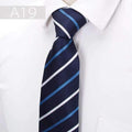 20 style Formal ties business vestidos wedding Classic Men's tie stripe grid 8cm corbatas dress Fashion Accessories men necktie-A19-JadeMoghul Inc.
