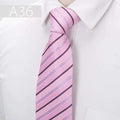 20 style Formal ties business vestidos wedding Classic Men's tie stripe grid 8cm corbatas dress Fashion Accessories men necktie-A36-JadeMoghul Inc.