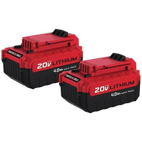20-Volt MAX* 4Ah Li-Ion Batteries, 2 pk-Power Tools & Accessories-JadeMoghul Inc.