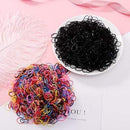 200/1000PCS Cute Girls Colourful Ring Disposable Elastic Hair Bands Ponytail Holder Rubber Band Scrunchies Kids Hair Accessories AExp