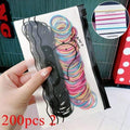 200/500pcs/Bag Girls Cute Colorful Basic Elastic Hair Bands Ponytail Holder Children Scrunchie Rubber Band Kids Hair Accessories JadeMoghul Inc. 