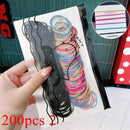 200/500pcs/Bag Girls Cute Colorful Basic Elastic Hair Bands Ponytail Holder Children Scrunchie Rubber Band Kids Hair Accessories JadeMoghul Inc. 