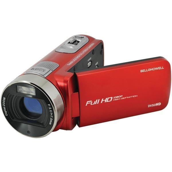 20.0-Megapixel 1080p DV50HD Fun Flix(R) Camcorder (Red)-Cameras & Camcorders-JadeMoghul Inc.