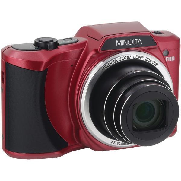 20.0-Megapixel 1080p Full HD Wi-Fi(R) MN22Z Digital Camera with 22x Zoom (Red)-Cameras & Camcorders-JadeMoghul Inc.