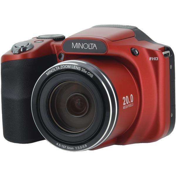 20.0-Megapixel 1080p Full HD Wi-Fi(R) MN35Z Bridge Camera with 35x Zoom (Red)-Cameras & Camcorders-JadeMoghul Inc.