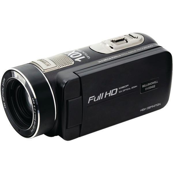 20.0-Megapixel 1080p Ultra-Zoom Camcorder (Black)-Cameras & Camcorders-JadeMoghul Inc.