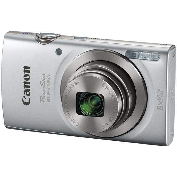 20.0-Megapixel PowerShot(R) ELPH(R) 180 HS Digital Camera (Silver)-Cameras & Camcorders-JadeMoghul Inc.