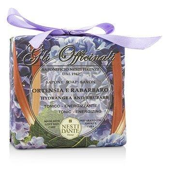 Skin Care Gli Officinali Soap - Hydrangea &Rhubarb - Tonic &Energizing - 200g