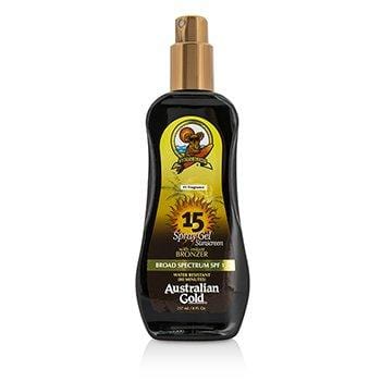 Skin Care Spray Gel Sunscreen Broad Spectrum SPF 15 with Instant Bronzer - 237ml