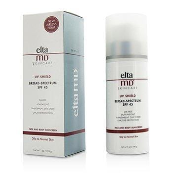 Skin Care UV Shield Face &Body Sunscreen SPF 45 - For Oily To Normal Skin - 198g