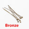 200pcs/lot 16 20 25 30 40 45 50mm Silver Color Metal Ball Head Pins For Diy Jewelry Making Head pins Findings Dia 0.5mm Supplies