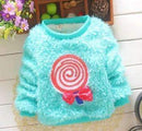 2015 New cheapest high quality beatiful newborn baby girl's cute candy colors sweater baby clothes for girl DS034-blue candy-9M-JadeMoghul Inc.