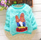 2015 New cheapest high quality beatiful newborn baby girl's cute candy colors sweater baby clothes for girl DS034-blue duck-9M-JadeMoghul Inc.