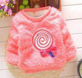 2015 New cheapest high quality beatiful newborn baby girl's cute candy colors sweater baby clothes for girl DS034-pink candy-9M-JadeMoghul Inc.