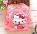 2015 New cheapest high quality beatiful newborn baby girl's cute candy colors sweater baby clothes for girl DS034-pink kitty-9M-JadeMoghul Inc.