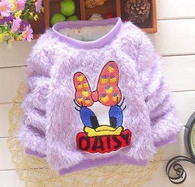 2015 New cheapest high quality beatiful newborn baby girl's cute candy colors sweater baby clothes for girl DS034-purple duck-9M-JadeMoghul Inc.