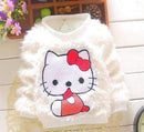 2015 New cheapest high quality beatiful newborn baby girl's cute candy colors sweater baby clothes for girl DS034-white kitty-9M-JadeMoghul Inc.