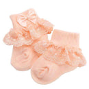 2016 Christening Winter Warm Calcetines Bebe Newborn Cotton Baby Socks,Kid Ruffled Chaussette Bebe Knitted Knee Lace Leg Warmers-3F1001-3M-JadeMoghul Inc.