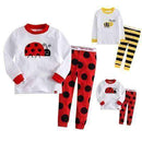 2016 Fashion Kids Baby Children Cotton T-shirt Top+Pants Pajamas Set Sleepwear Outfit Clothing for 2-7y kid-Red-2T-JadeMoghul Inc.