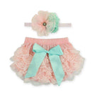 2016 Lace Newborn Ruffled Baby Bloomers Diaper Cover Headband Set,Newborn Ruffled Panties Baby Girls,Flower Infant Baby Shorts-7G2001-18M-JadeMoghul Inc.