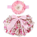 2016 Lace Newborn Ruffled Baby Bloomers Diaper Cover Headband Set,Newborn Ruffled Panties Baby Girls,Flower Infant Baby Shorts-7G2186-18M-JadeMoghul Inc.