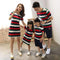 2016 Mom And Daughter T-shirts dress Daughter Clothes New Real Family Look Girl Children Trendy Fashion striped t Shirt-Red-Mum M-JadeMoghul Inc.