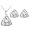 2016 New Fashion Brand Bridal Jewelry Set Silver Color Simulated Pearl Pendant Necklace Earrings Rings Jewelry Sets 29073-silver white 3-JadeMoghul Inc.