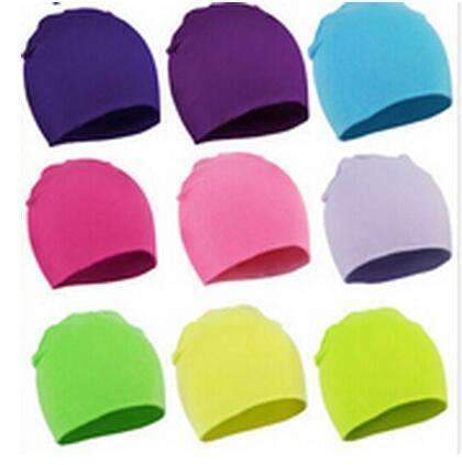 2016 New Spring Autumn Warm Cotton Baby Hat Girl Boy Toddler Infant Kids Caps Brand Candy Color Lovely Baby Beanies Accessories-black-JadeMoghul Inc.