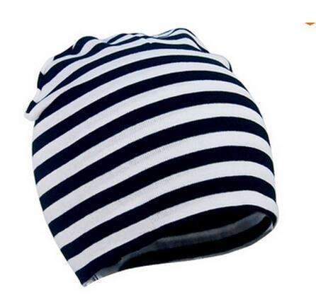 2016 New Spring Autumn Warm Cotton Baby Hat Girl Boy Toddler Infant Kids Caps Brand Candy Color Lovely Baby Beanies Accessories-stripe-JadeMoghul Inc.