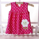 2016 New Summer Cute Baby Girl 100% Cotton Newborn Infant Baby Princess Casual Dress 0-18 Months Baby Clothes Lovely Cartoon-rose flower-3M-JadeMoghul Inc.