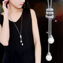 2016 New Women All-match Tassel Sweater Chain Female Long Necklace Pendant Simple Clothes Accessories-1-JadeMoghul Inc.