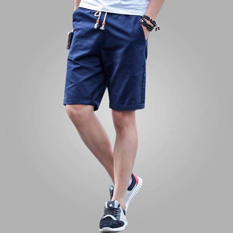 2016 Newest Summer Casual Shorts Men cotton Fashion Style Mens Shorts bermuda beach Black Shorts Plus Size M-5XL short For Male-Dark Blue-M-JadeMoghul Inc.