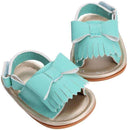 2016 Summer Toddler Girl Bebe Solid Christening Party Baby Shoes,Infant Hot Sale Fringe Birthday Blue PU Baby Moccasins Shoes-1A1008-7-12 Months-JadeMoghul Inc.