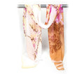 Women Fashion Elegant Big Size Chiffon Peony Plum Flower Scarf