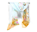 Fashion Winter Style Flower Printed Warm Chiffon Long Scarf